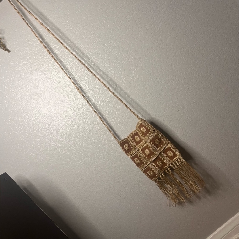 Geometric Crossbody Crochet Festival Pouch Bag​ - Picture 14 of 15